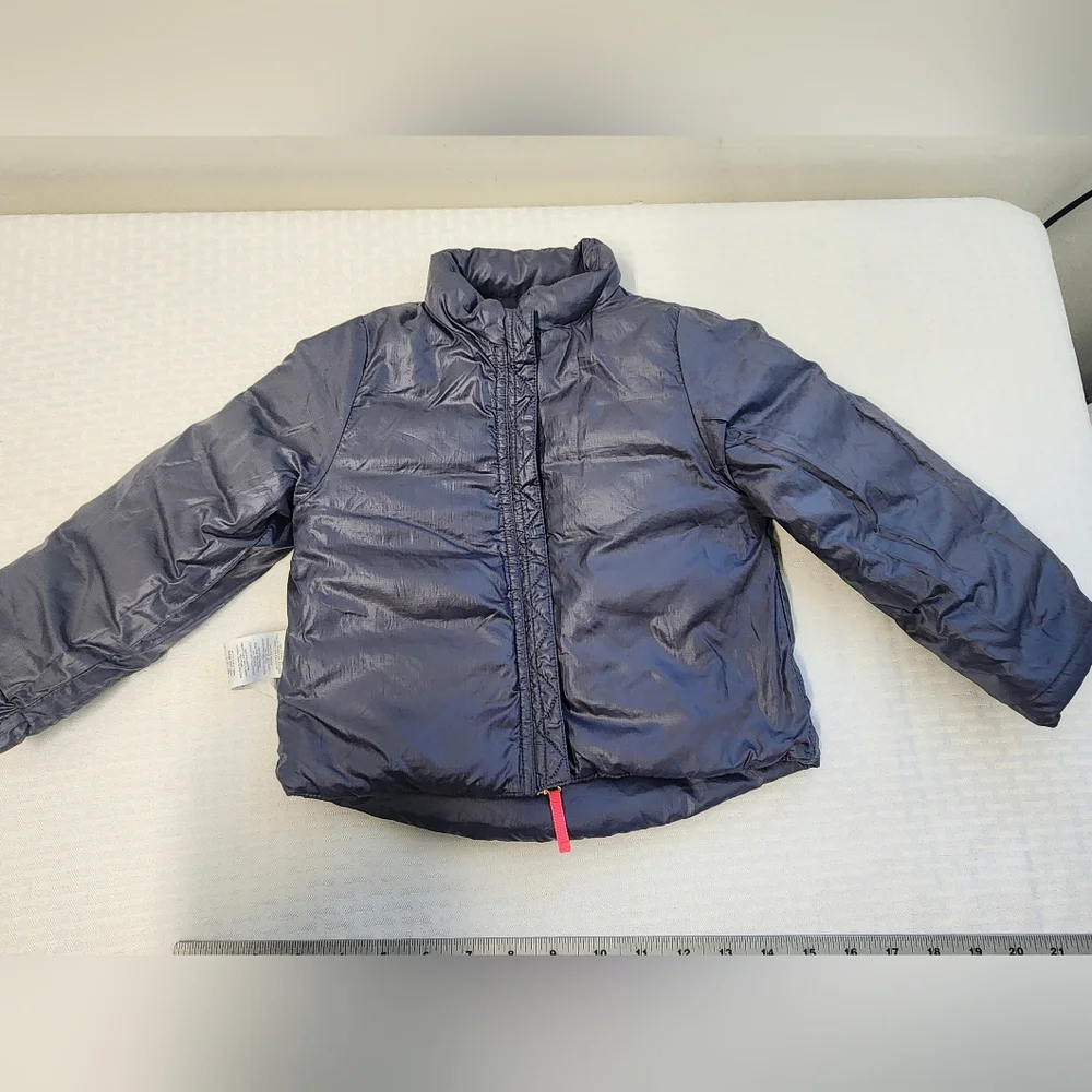 Crewcuts Toddler Down Feathers Gray Jacket With Pick Accents. Size 3T.  #G13